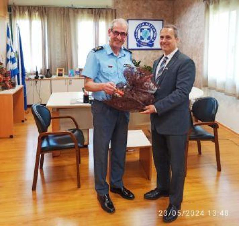 Επίσκεψη του Γενικού Πρόξενου των Η.Π.Α. στην Αστυνομική Διευθυνση Δυτικής Μακεδονίας