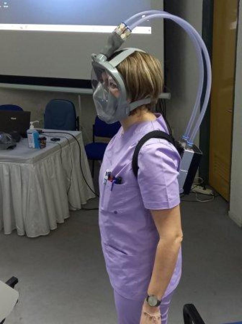 Στο Μποδοσάκειο Νοσοκομείο Πτολεμαϊδας η πρώτη μικροβιοκτόνος μάσκα για την προστασία από την έκθεση στον SARS-CoV-