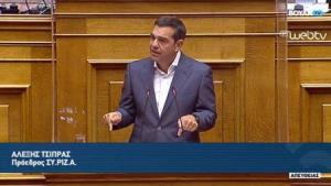 Σφοδρή επίθεση Τσιπρα στην βουλή: &quot;Ο ανεκδιήγητος Χαρδαλιάς έδειξε με το δάκτυλο 4 επιχειρήσεις εστίασης στην Κοζάνη ως υπεύθυνες του &quot;λοκ -νταουν&quot; (βιντεο)