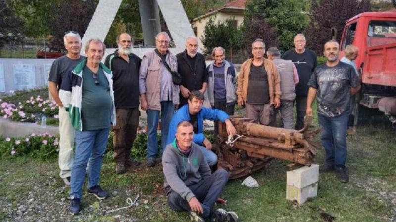 Το κανόνι μόλις εχει μεταφερθεί στο Μουσείο – Μνημείο στο χωριό Θεοτόκος