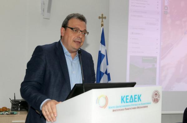 Ο Αναπληρωτής Υπουργός Περιβάλλοντος και Ενέργειας, Σωκράτης Φάμελλος στην Κοζάνη στα εγκαίνια του νέου εργοστασίου απορριμμάτων