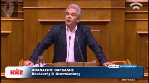 Περιοδεία του βουλευτή του ΚΚΕ Σάκη Βαρδαλή