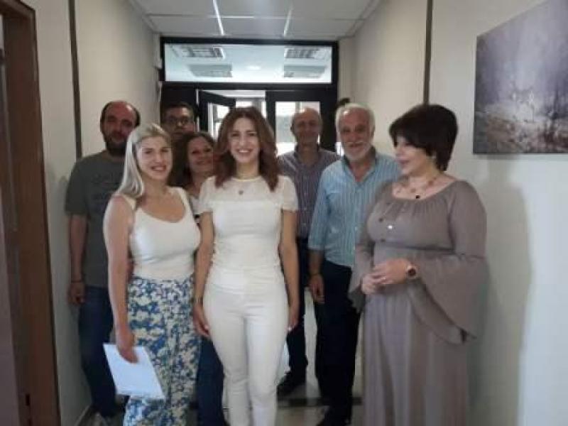 Στα δικαστικό μέγαρο Κοζάνης η υποψήφια βουλευτής Στέλλα Θεοχάρη