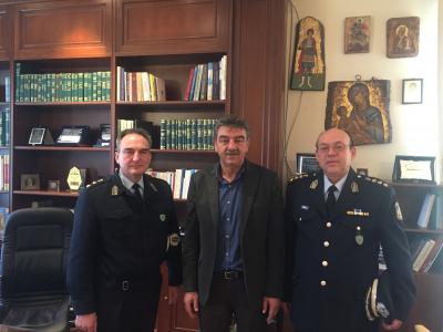 Εθιμοτυπική επίσκεψη του νέου Αστυνομικού Διευθυντή Γρεβενών  Κεραμά Θεόδωρου στον Δήμαρχο Γρεβενών  Δασταμάνη Γεώργιο