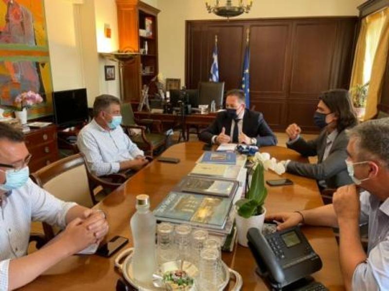Συνάντηση  Στέλιου Πέτσα με τον βουλευτή Ανδρέα Πάτση και τον Δήμαρχο Γρεβενών  Γιώργο Δασταμάνη