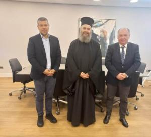 Συνάντηση Παπασωτηρίου και Μητροπολίτη Φλώρινας με τον πρόεδρο της ΔΕΗ