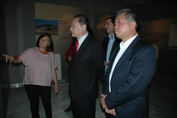 Επίσκεψη του Πρέσβη της Δημοκρατίας της Κίνας (Ταϊβάν) στο αρχαιολογικό μουσείο Αιανής