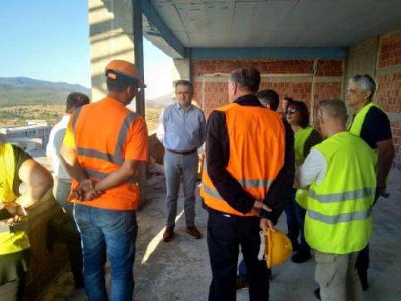 Επίσκεψη Κασαπίδη στο εργοτάξιο της πανεπιστημιούπολης στην ΖΕΠ