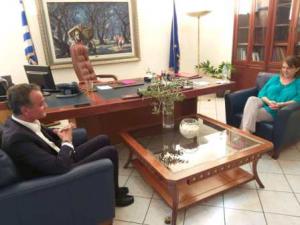 Συνάντηση  Τελιγιορίδου με τον Περιφερειάρχη Δυτ. Μακεδονίας Θεόδωρο Καρυπίδη