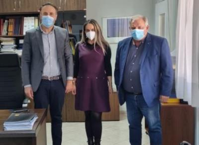Η Δαδαμόγια και ο αντιπεριφερειάρχης Δημόσιας Υγείας  στο νέο Διοικητή του Μαμάτσειου Νοσοκομείου Κοζάνης