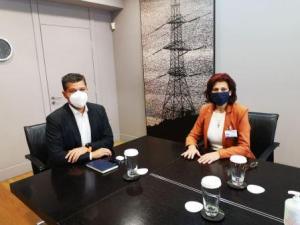Συνάντηση Βρυζίδου με τον Πρόεδρο &amp; Διευθύντα Σύμβουλο της ΔΕΗ Γ. Στάσση