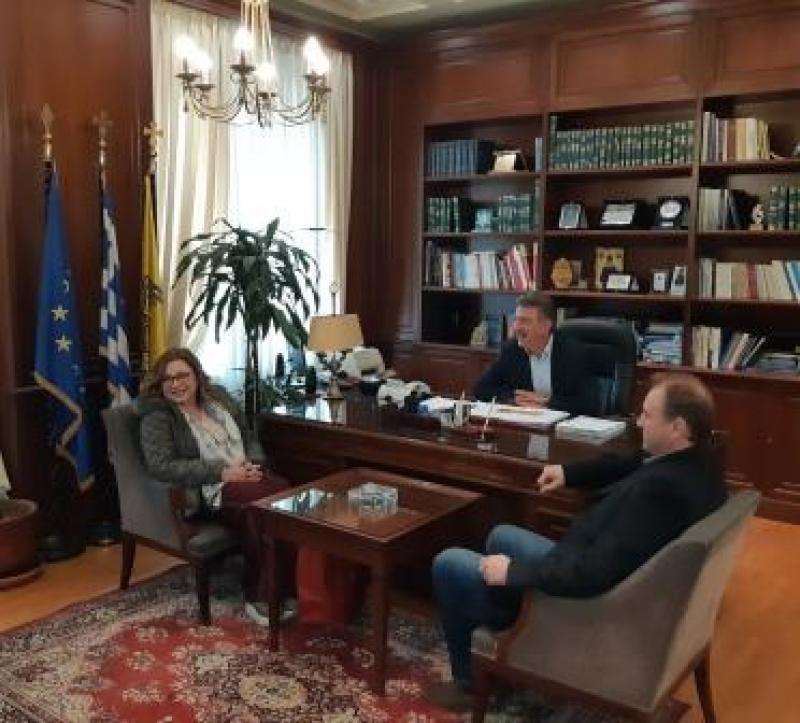 Επίσκεψη της υποψήφιας Ευρωβουλευτή Μαρίας Σπυράκη στον Δήμαρχο Γρεβενών Γεώργιο Δασταμάνη