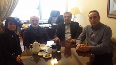 Συνάντηση Δημάρχου Αθανάσιου Κοσματόπουλου με Ιβάν Σαββίδη στη Θεσσαλονίκη