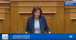 Η τοποθέτηση της Παρασκευής Βρυζίδου στην Βουλή για το Νομοσχέδιο για το επιτελικό Κράτος