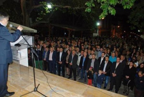 Η κεντρική προεκλογική συγκέντρωση του Β. Κωσταντόπουλου στα Σέρβια (φωτο)