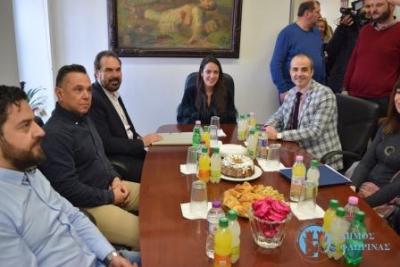 Με την Υφυπουργό Εργασίας Δόμνα Μιχαηλίδου συναντήθηκε ο Δήμαρχος Φλώρινας Βασίλης Γιαννάκης