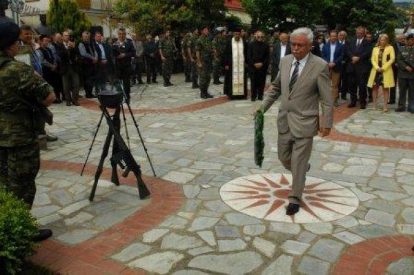 Ολοκληρώθηκαν οι εκδηλώσεις με ετήσιο μνημόσυνο για τους πεσόντες Μακεδονομάχους στη Δαμασκηνιά Βοΐου