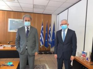 Συνάντηση του Γιώργου Αμανατίδη με τον Πρόεδρο του ΕΛΓΑ Ανδρέα Λυκουρέντζο