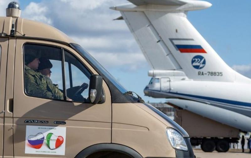 Δεκαπέντε ρωσικά αεροσκάφη με προσωπικό και υγειονομικό υλικό αναχώρησαν για την Ιταλία