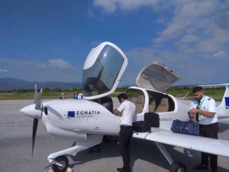 Το πρώτο εκπαιδευτικό αεροπλάνο της Egnatia Aviation έφθασε την Κοζάνη