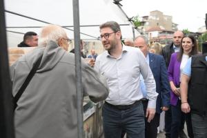 Στα Γρεβενά  ο Πρόεδρος του ΠΑΣΟΚ-Κινήματος Αλλαγής, Νίκος Ανδρουλάκης.